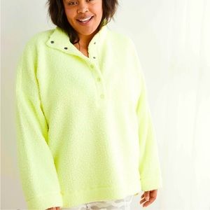 Aerie cloud Neon Sherpa sweater